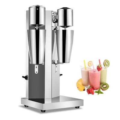 KIPEKE Commercial Milk Shake Machine, 560W Double-head Milkshake Mixer, 2 Speed Stainless Steel Drink Mixer for Mixing Cocktail/Banana/Strawberry/Coffee Milkshakes