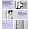 KIPEKE Commercial Milk Shake Machine, 560W Double-head Milkshake Mixer, 2 Speed Stainless Steel Drink Mixer for Mixing Cocktail/Banana/Strawberry/Coffee Milkshakes view 3