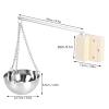 QANYEGN Stainless Steel Aroma Bowl Cup, Aromatherapy Stone Fragrance, Hanging Holder Diffuse for Sauna Room Essential Oil Accessories view 2