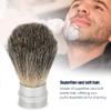 ANKROYU Shaving Brush with Aluminum Handle, Portable Shaving Tool, Beard Brush Mustache Hair Bristles for Men for Beard Cleaning view 3