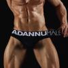 LOIJMK Men's Cotton Soft Underwear U-Convex Pocket Briefs Sexy and Comfortable Slim Plain Low Rise Shorts Panties Clothing, black, M view 2