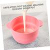 minkissy 5pcs Wax Seal Warmer Replacement Pot Hair Removal Waxing Bowl Non-Stick Easy to Peel view 4