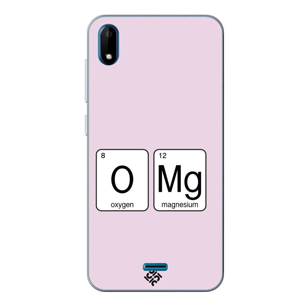 Movilshop Case for [ Wiko Y50 ] Cool Phrases [ Oxygen + Magnesium  GMO] Transparent Flexible Silicone Case Cover Gel for Smartphone.