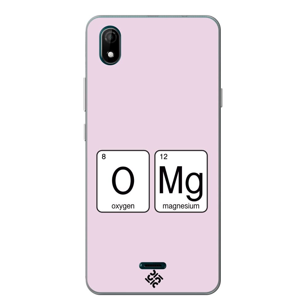 Movilshop Case for [ Wiko Y61 ] Cool Phrases [ Oxygen + Magnesium  GMO] Transparent Flexible Silicone Case Cover Gel for Smartphone.