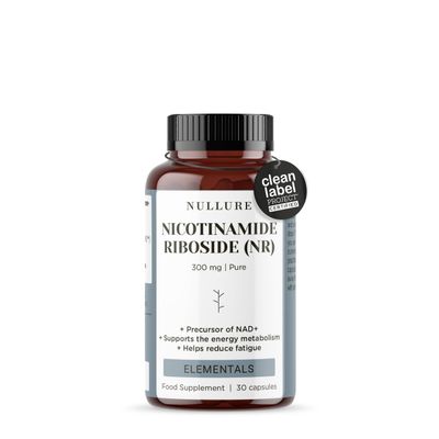 Nullure NAD Nicotinamide Riboside 300mg - 30 Capsules | Free of Magnesium Streate | Clean Label Certificate | Third Party Tested | NAD Supplements | Pure NR Supplement >99% | Made in Spain