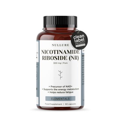 Nullure NAD Nicotinamide Riboside 300mg - 90 capsules | NAD+ Boost | Clean Label Certificate | Third Party Tested | Vegan | No Additives | NAD Supplements | Pure NR Supplement >99% | Made in Barcelona