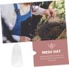 Toddmomy 2pcs Mosquito Hood Netting Face Mesh Hat for Outdoor Jungle Fly Protection view 2