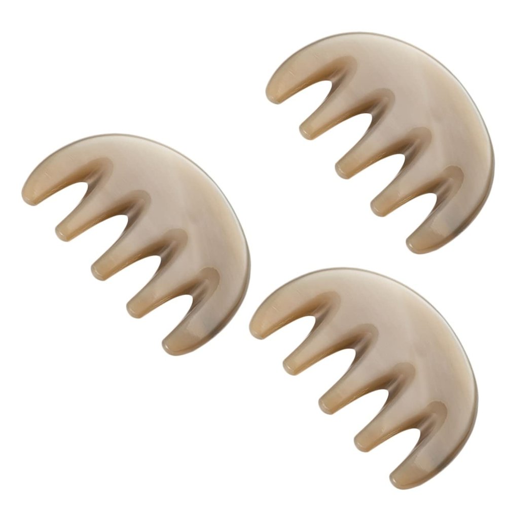 minkissy 3pcs Gua Comb Massage Tool Premium Wide Tooth Scalp Care Brush for and Neck Acupoint Massage Portable Hair Scalp for Family Friends