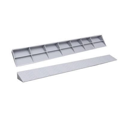 100Cm Plastic Edge Ramps Non-slip Threshold Ramps Availability Entrance Ramp Triangular Ramps For Sweeping Robot Bike Trolley (Color : Gray, Size : 100 * 10 * 3cm)