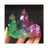 FYUTUR Natural crystal rough Crystal Amazing Stone Green Purple Aura Angel Quartz Crystal Titanium Bismuth Silicon Cluster Rainbows Natural Stones and Minerals view 1