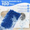 6 Pack Microfiber Flip Mop Refills,Compatible with O-Cedar Dual Action Mop,Replacement Mop Heads for Dry/Wet Use,Washable&Reusable view 3