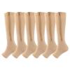 Zipper Compression Socks for Women&Men Toeless 20-30 mmHg Support Stockings Calf High Zippered Athletic (3/5 Pairs) view 1