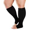 Valcatch Zipper Compression Socks for Women&Men Toeless 20-30 mmHg Support Stockings Calf High Zippered Athletic (3/5 Pairs) view 2