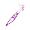 Denture Toothbrush Denture 2Pcs Double Bristle Head Denture Cleaning Brush Set, Denture Brush Denture Brushes Hard Bristles Denture Brush with Toothbrush Denture Portable Ergonomic Multi-Layered view 4