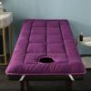 LXJDDLD Spa Bed Cushion Topper,Lash Bed Topper Cover for Massage Table with Four Corner Straps&Facial Breathing Hole,Mattress Pad Square/Round/Trapezoidal Head(Bed Not Included),Purple S,60x185cm view 1