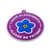 PAC Supplies Global Ltd Alzheimer's Awareness Lanyard - Purple, Decorative, Polyester Blend PVC - Lobster Clasp - Letter Print - I Have Alzheimer's - Please Be Patient With Me view 2