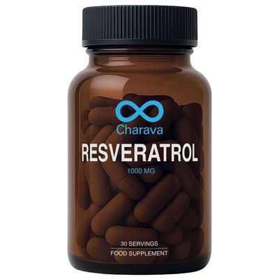 Charava Resveratrol 1000mg per Serving - 30 Servings (60 Capsules of 500mg) - Antioxidant Supplement, Trans Resveratrol Supplements 1000mg & Polyphenols - UK Based - 3rd Party Tested