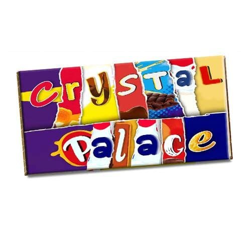 Chrystal Palace Chocolate Bar Wrapper Football Club Team Novelty Gift Present CH-861 [with Chocolate bar]