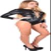 Faux Leather Bodysuit Women Sexy Wetlook Lingerie Patent Leather Bodysuit Erotic Leotard Costumes,Black,Medium view 2