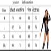 Faux Leather Bodysuit Women Sexy Wetlook Lingerie Patent Leather Bodysuit Erotic Leotard Costumes,Black,Medium view 3