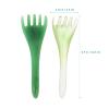 minkissy 2pc Head Massager Five Claws Resin Guasha Comb Scalp Massager Comb Beeswax Scraping Gua Sha Tool Head Scratcher (Green) view 2