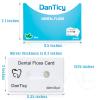 Dental Floss Deep Clean Waxed Floss in a Credit Card with Mirror,Perfect for People with Tight & Small Gaps Between Teeth Slides Smoothly & Easily,PFAS Free | Mint Flavored,40m,3 Pack(About 131Yards) view 3