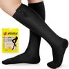 Ailaka Zipper Compression Socks for Men Women - 20-30 mmHg Close Toe Knee High Medical Compression Socks with Zipper, Zip Up Socks for Varicose Veins, Edema, Recovery, Pregnant, Nurse (Black, 4XL) view 1
