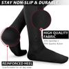 Ailaka Zipper Compression Socks for Men Women - 20-30 mmHg Close Toe Knee High Medical Compression Socks with Zipper, Zip Up Socks for Varicose Veins, Edema, Recovery, Pregnant, Nurse (Black, 4XL) view 4