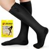 Ailaka Zipper Compression Socks for Men Women - 20-30 mmHg Close Toe Knee High Medical Compression Socks with Zipper, Zip Up Socks for Varicose Veins, Edema, Recovery, Pregnant, Nurse (Black, 3XL) view 1