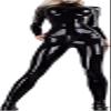 Women Sexy Shiny Lingerie Faux Leather Bodysuit Long Sleeve Zipper Crotch Bodysuit Clubwear,Black,Small view 1