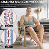 Ailaka Zipper Compression Socks for Men Women - 20-30 mmHg Close Toe Knee High Medical Compression Socks with Zipper, Zip Up Socks for Varicose Veins, Edema, Recovery, Pregnant, Nurse (Medium) view 2