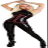 Faux Leather Bodysuit Women's Jumpsuit Leather Catsuit Shiny Lingerie Fetish Clubwear,Black,Large view 1