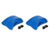 2X Lower Back Stretcher Foam Device,Lumbar Support Device, Spinal Deck,Lumbar Traction Cushion Blue view 1
