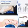 2X Lower Back Stretcher Foam Device,Lumbar Support Device, Spinal Deck,Lumbar Traction Cushion Blue view 4