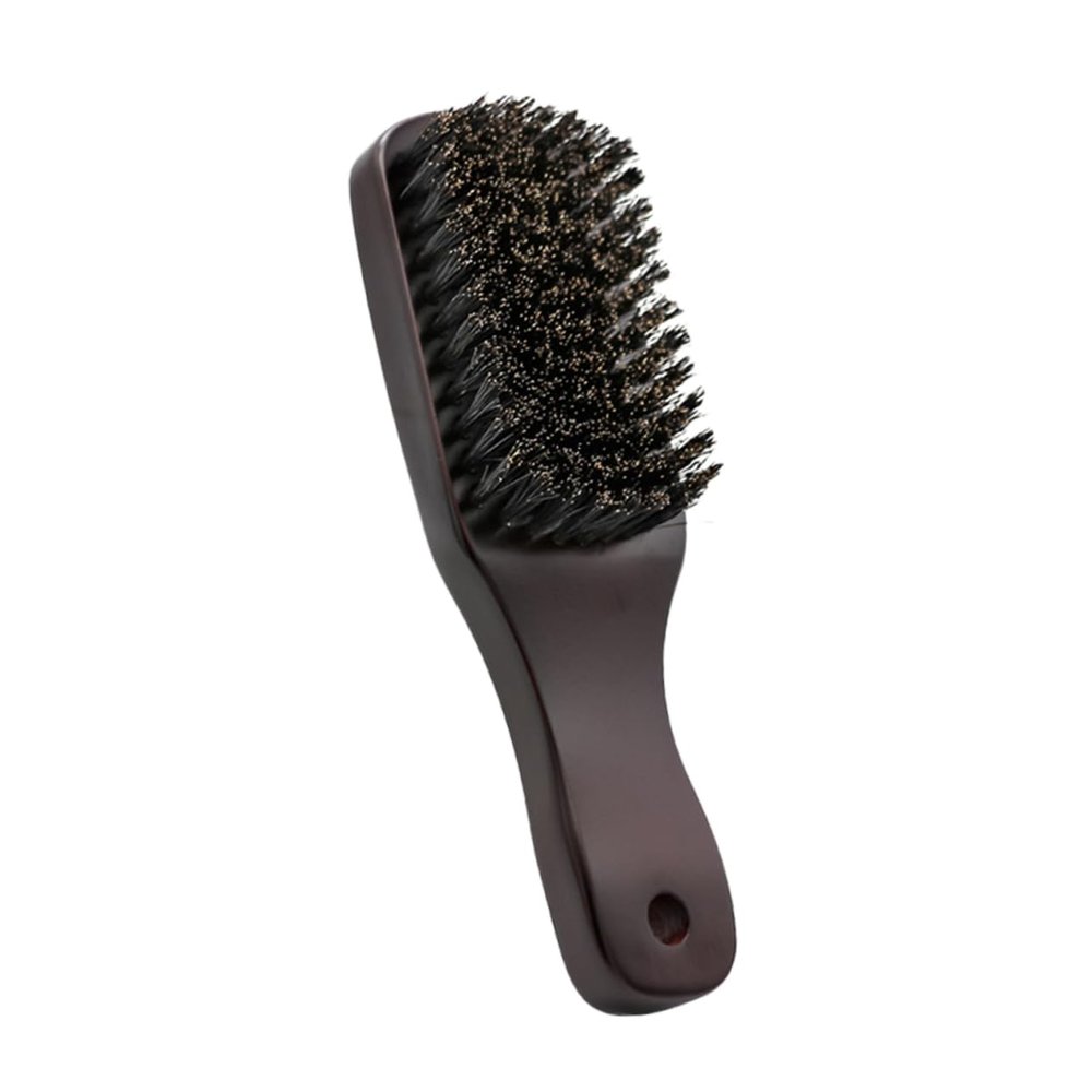 FOMIYES Bead Head Bristle Brush for Beard Grooming Barber Accessory Personal Care Supply in Dark Styling Brush for Men Hair