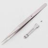 Metal Diamond Gemstone Tweezers With Side Lock Indented Serrated Tips For Easy Pick Up view 2