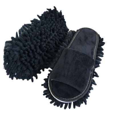 1 pair Washable Microfiber Dust Mop Slippers Lazy Quick Cleaning Floor Cleaning Bathroom Shoes Cleanning Tools Slipper