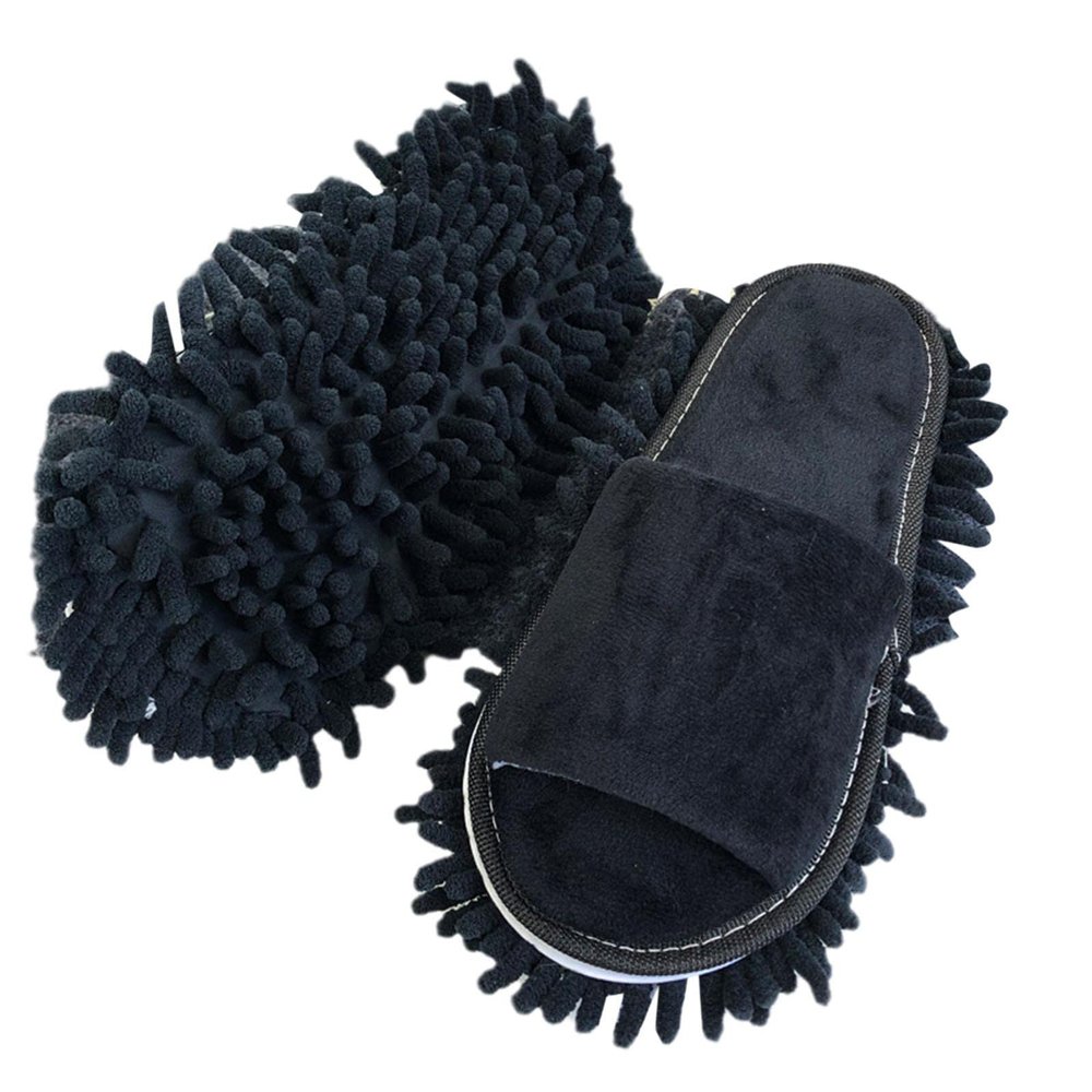 1 pair Washable Microfiber Dust Mop Slippers Lazy Quick Cleaning Floor Cleaning Bathroom Shoes Cleanning Tools Slipper