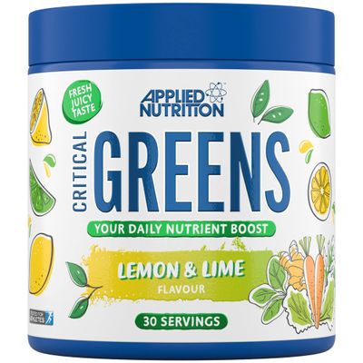 Applied Nutrition Critical Greens - Super Greens Powder, Boost Your Immune System with Superfood Nutrients, Vegan (150g - 30 Servings) (Lemon & Lime)