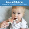Dr. Brown's Infant-to-Toddler Toothbrush Elephant, Mint Green, 0-3 Years view 2