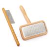 Carpet Rake-Sheepskin Wool Brush and Sheepskin Brush Cleaner Comb, More Suitable for Pile Carpets/Rugs, for Carding Fur, Restore Carpets Softness and Texture (Wood, 2PCS(Big+ Small) view 1