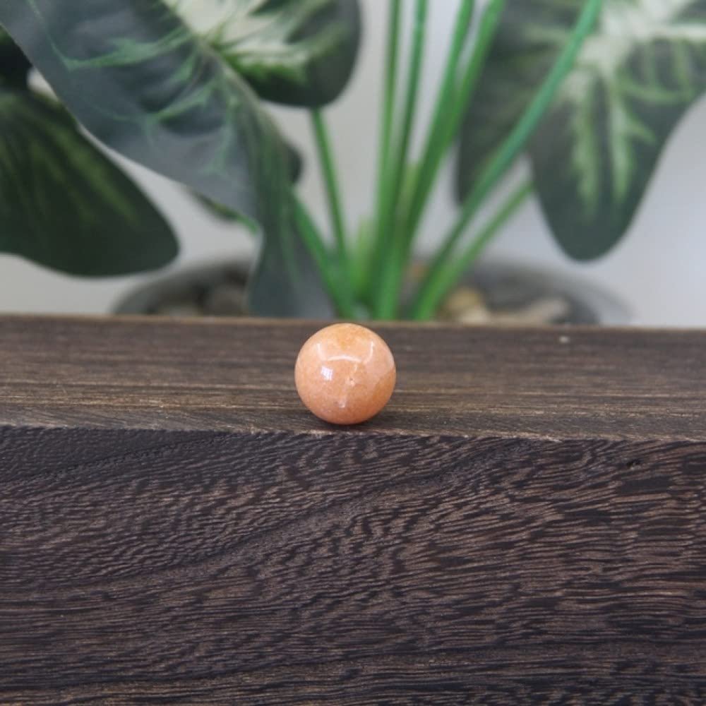 16mm Mini Crystal Ball Set Natural Gems Sphere Decor Pocket Stone Reiki Quartz Amethysts Round Beads Mineral Specimen,Orange Aventurine