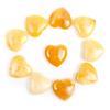 10pc/set Natural Heart Shaped Crystals Stones Mini 2cm Ornaments Reiki Rose Quartz 7 Chakras Energy Gemstones Home Decor,topaz,10 pieces view 1