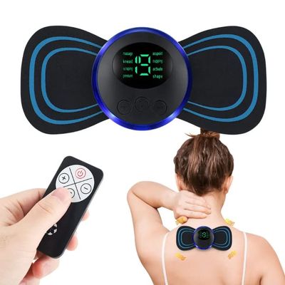 Mini Neck and Neck Massager with Remote Control, Stimulator for Neck, Back and Other Body Parts Pain Relief