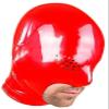 Latex Hood Men Rubber Opened Jaw and Perforated Eyes with Nostril Party Mask,0.4mm,X-Large view 2