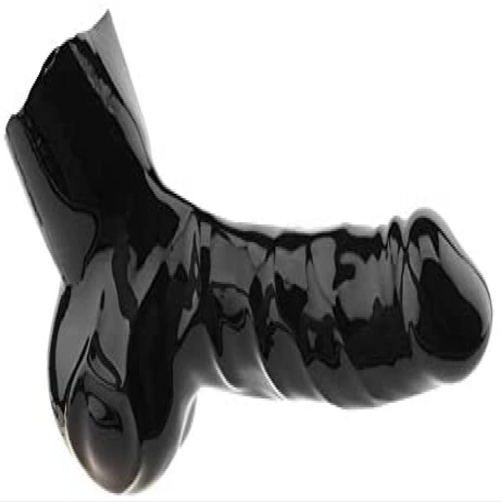 Latex Mens Cock and Ball Sheath with Edge Rolled/Unrolled,Flesh,Rolled