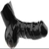 Latex Mens Cock and Ball Sheath with Edge Rolled/Unrolled,Flesh,Rolled view 1