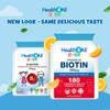 Health4All Kids D-Biotin 180 Chewable Tablets 6 Months Supply, Hair Growth and Strong Nails Supplement for Children 4+, Natural Vegan Orange Flavour, Sugar Free | Made in UK (not Gummies) view 2