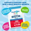 Health4All Kids D-Biotin 180 Chewable Tablets 6 Months Supply, Hair Growth and Strong Nails Supplement for Children 4+, Natural Vegan Orange Flavour, Sugar Free | Made in UK (not Gummies) view 4
