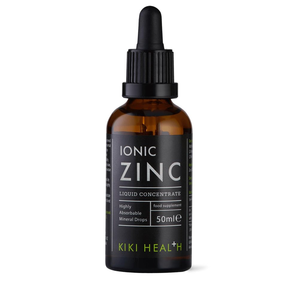 KIKI Health Ionic Zinc Liquid Concentrate | Purely Natural Premium Organic Zinc Supplement | 10mg/Serving, 100% RI | Immune System Booster | Easy to Use & Mineral Drops | Vegan - 50ml